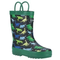 Cotswold Children's Sprinkle Wellington Boots - Dinosaur