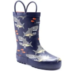 Cotswold Children's Puddle Wellington Boots - Shark -ridebedford shop 780539 shark wellies 1
