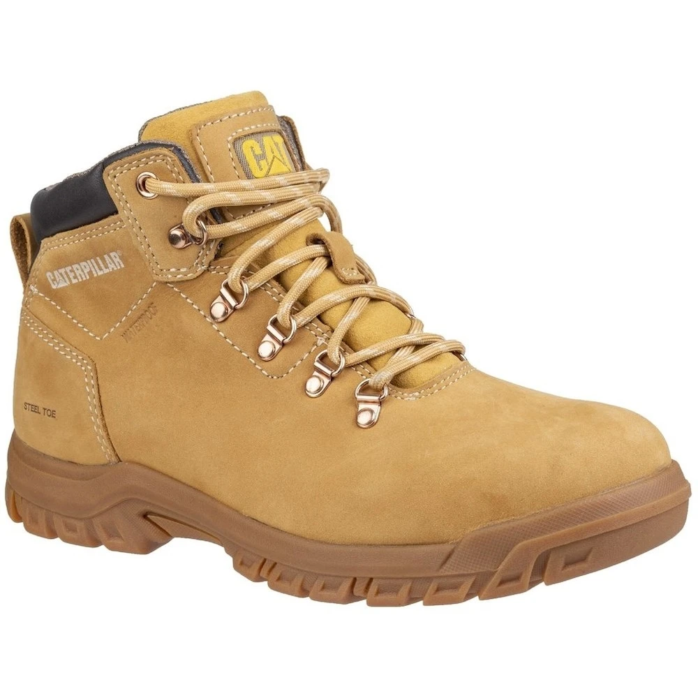 Caterpillar Mae Ladies Safety Boots Wheat/Honey Size 5 1 Caterpillar Mae Ladies Safety Boots Wheat/Honey Size 5