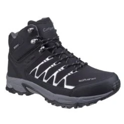 Cotswold Men's Abbeydale Mid Hiking Boots - Black -ridebedford shop abbeydale black