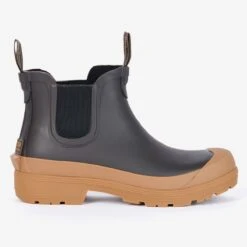 Barbour Men's Storm Wellington Boots - Brown -ridebedford shop barbour storm brown 1