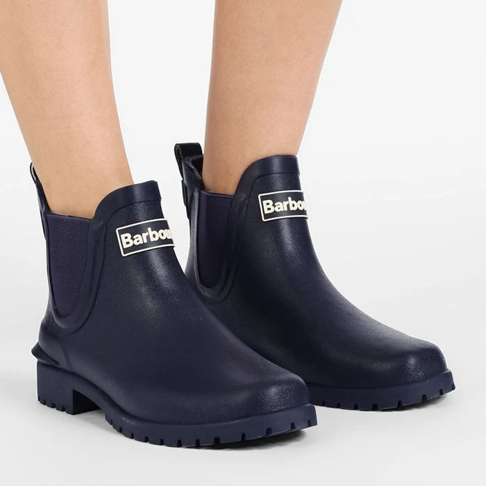 Barbour Women's Wilton Wellington Boots - Navy 3 Barbour Women's Wilton Wellington Boots - Navy - Image 3
