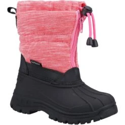 Cotswold Children's Bathford Zip Snow Boots - Berry