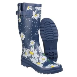 Cotswold Women's Burghley Waterproof Wellington Boots - Daisy -ridebedford shop burghley daisy 3