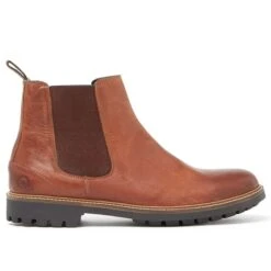Chatham Men’s Chirk Chelsea Boots – Dark Tan -ridebedford shop chirk dark tan1