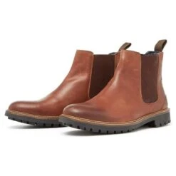 Chatham Men’s Chirk Chelsea Boots – Dark Tan -ridebedford shop chirkchelsea