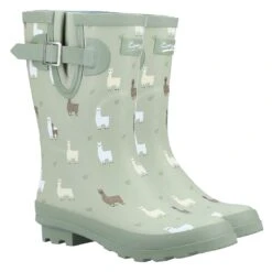 Cotswold Women's Farmyard Mid Calf Wellington Boots - Alpaca