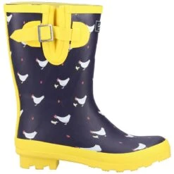 Cotswold Women's Farmyard Mid Calf Wellington Boots - Chick -ridebedford shop cotswold farmyard mid chick1