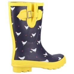 Cotswold Women's Farmyard Mid Calf Wellington Boots - Chick -ridebedford shop cotswold farmyard mid chick3