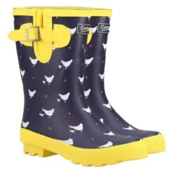 Cotswold Women's Farmyard Mid Calf Wellington Boots - Chick -ridebedford shop cotswold farmyard mid chick4 1