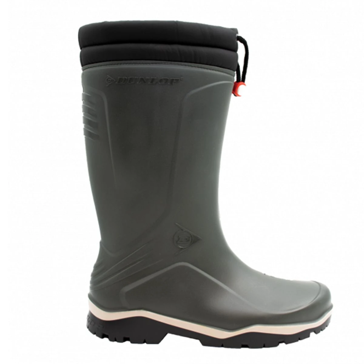 Dunlop Men's Blizzard Fur Lined Wellington Boots - Green 2 Dunlop Men's Blizzard Fur Lined Wellington Boots - Green - Image 2