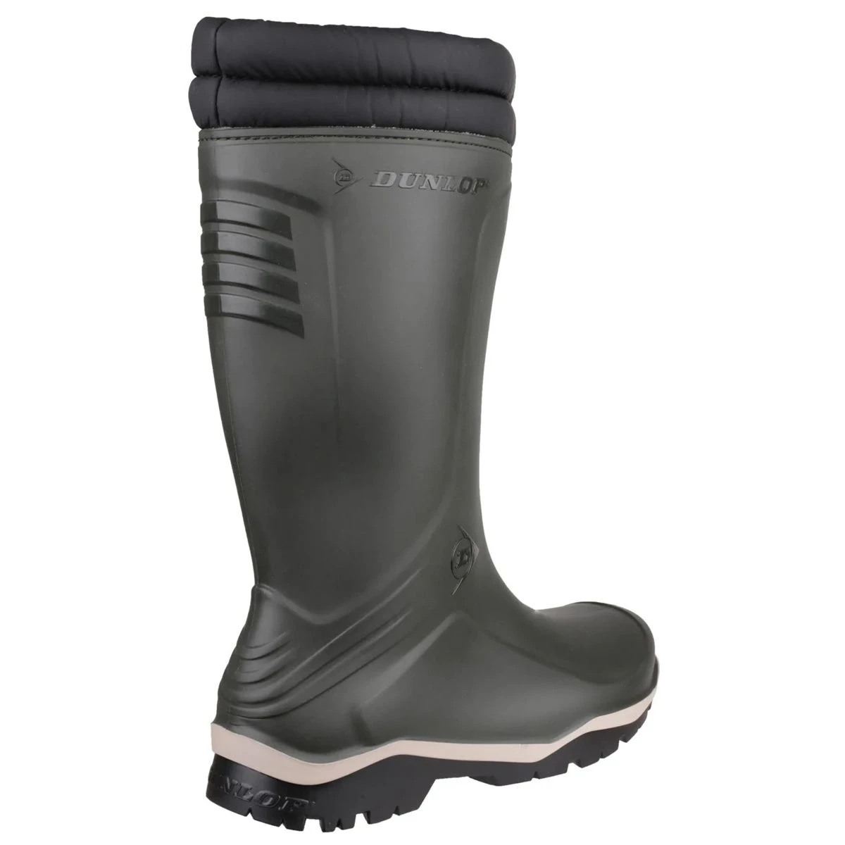 Dunlop Men's Blizzard Fur Lined Wellington Boots - Green 5 Dunlop Men's Blizzard Fur Lined Wellington Boots - Green - Image 5