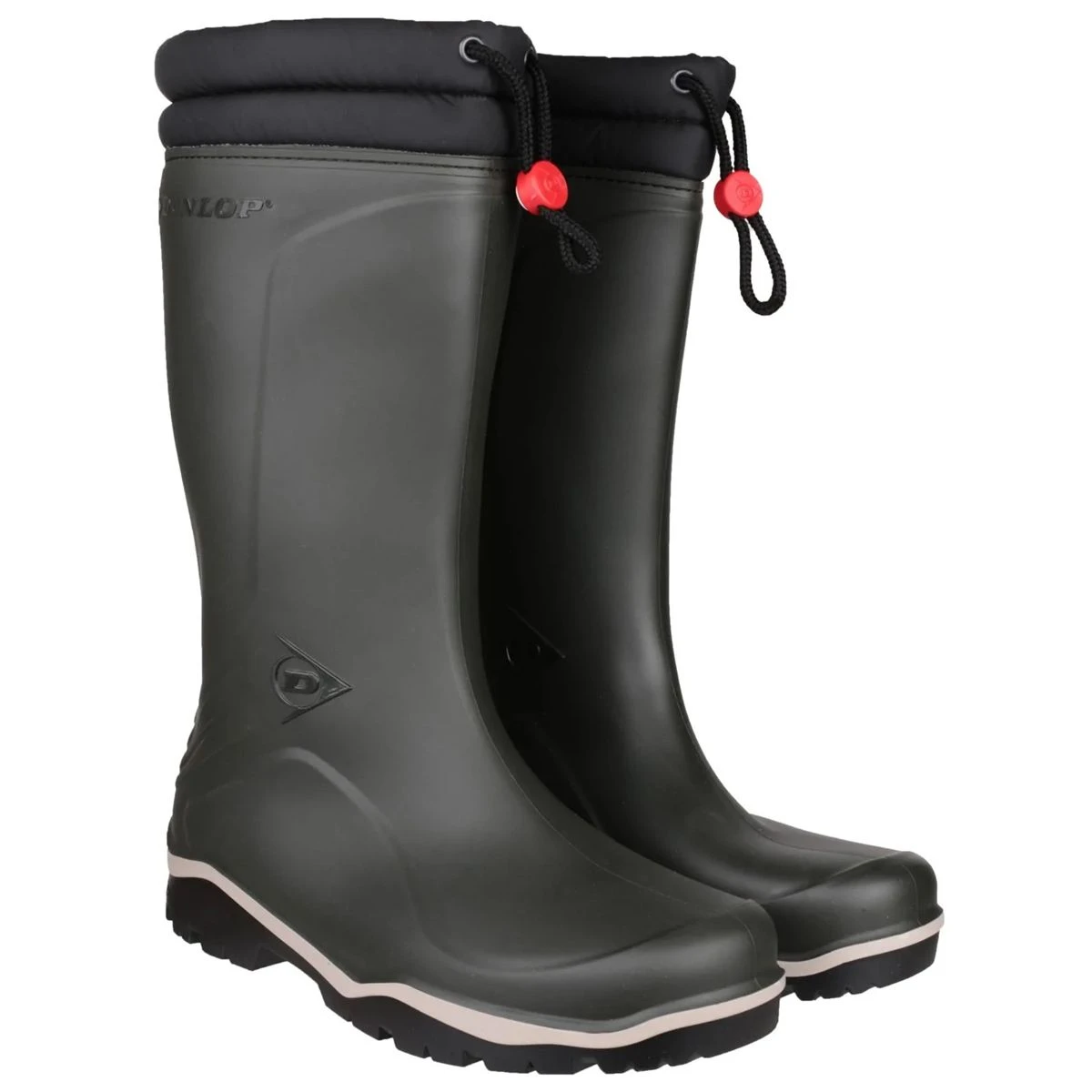 Dunlop Men's Blizzard Fur Lined Wellington Boots - Green 1 Dunlop Men's Blizzard Fur Lined Wellington Boots - Green