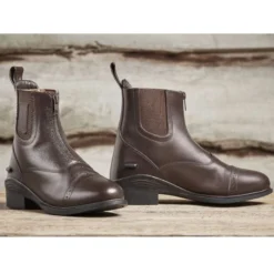 Dublin Women's Evolution Zip Paddock Boots - Brown -ridebedford shop evolution zip boot brn 5