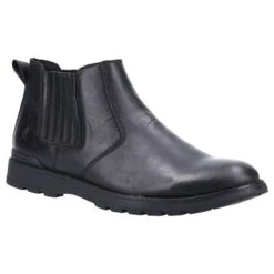Hush Puppies Men’s Gary Chelsea Boots – Black -ridebedford shop gary chelsea boot black 1