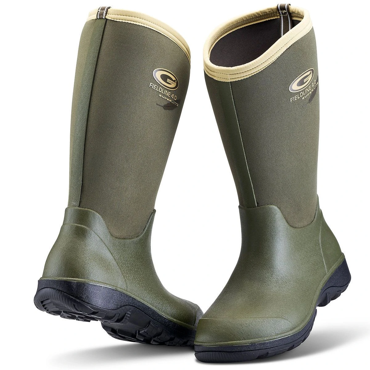 Grubs Men's Fieldline 4.0 Wellington Boots - Olive 1 Grubs Men's Fieldline 4.0 Wellington Boots - Olive