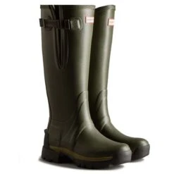 Hunter Women’s Balmoral Side Adjustable Wellington Boots – Dark Olive