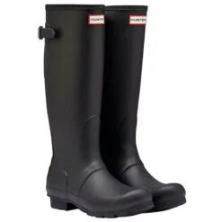 Hunter Women’s Original Adjustable Back Wellington Boots - Black