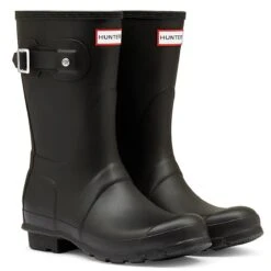 Hunter Women's Original Short Wellington Boots - Black