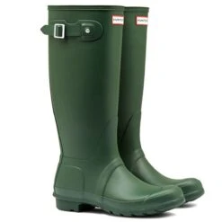 Hunter Women's Original Tall Wellington Boots - Hunter Green -ridebedford shop hunter original tall green 1