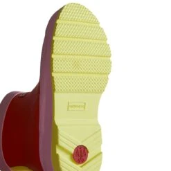 Hunter Children's Big Kids Play Wellington Boots - Red Tang/ Pink Fizz/ Zesty Yellow -ridebedford shop jft6097rma rzy 1