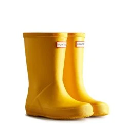 Hunter Baby Original Kids First Classic Wellington Boots - Yellow -ridebedford shop kids 1st classic yellow 2 1