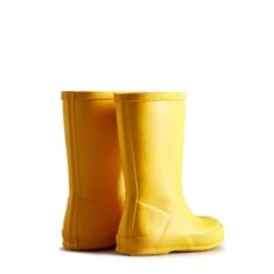 Hunter Baby Original Kids First Classic Wellington Boots - Yellow -ridebedford shop kids 1st classic yellow 4