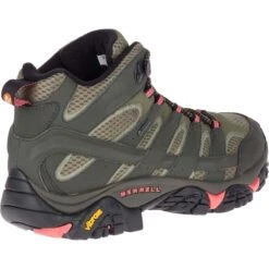 Merrell Women’s Moab 2 Gore-Tex Mid Walking Boots – Beluga/Olive -ridebedford shop lds moab 2 mid gtx beluga olive 6