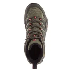 Merrell Women’s Moab 2 Gore-Tex Mid Walking Boots – Beluga/Olive -ridebedford shop lds moab 2 mid gtx beluga olive 9