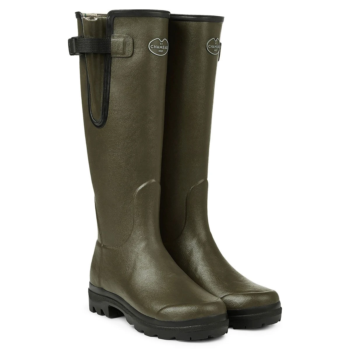 Le Chameau Women's Vierzon Jersey Wellington Boots - Vert Chameau 9 Le Chameau Women's Vierzon Jersey Wellington Boots - Vert Chameau - Image 9