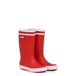 Aigle Children's Lolly Pop 2 Wellington Boots - Rouge/Blanc