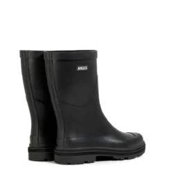 Aigle Women's Rain Mid Height Wellington Boots - Noir -ridebedford shop mid rain boot noir 3 1