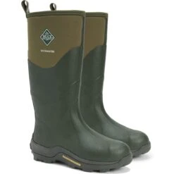 Muck Boots Muckmaster Hi Wellington Boots - Moss Green