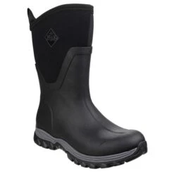 Muck Boots Women's Arctic Sport Mid Height Wellington Boots - Black -ridebedford shop muck boots mid blk 1 1