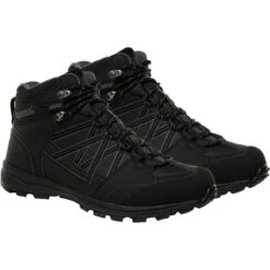 Regatta Men's Samaris II Mid Walking Boots – Black/Granite