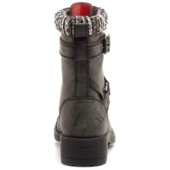 Rocket Dog Women’s Thunder Biker Boots – Black -ridebedford shop thunderblack3