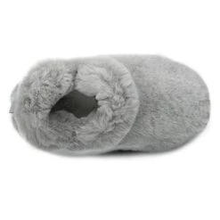 Totes Women's Faux Fur Slipper Boots - Grey -ridebedford shop womens faux fur slipper boots grey 4
