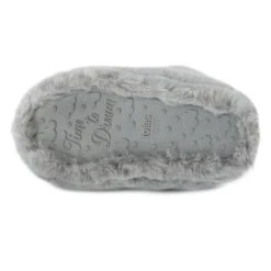 Totes Women's Faux Fur Slipper Boots - Grey -ridebedford shop womens faux fur slipper boots grey 5