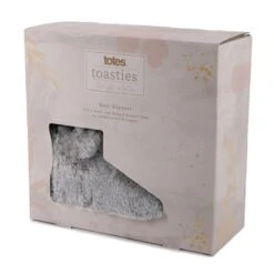 Totes Women's Faux Fur Slipper Boots - Grey -ridebedford shop womens faux fur slipper boots grey 6